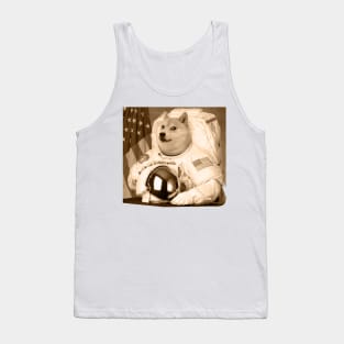 Dogecoin Astronaut -  Dogecoin To The Moon Tank Top